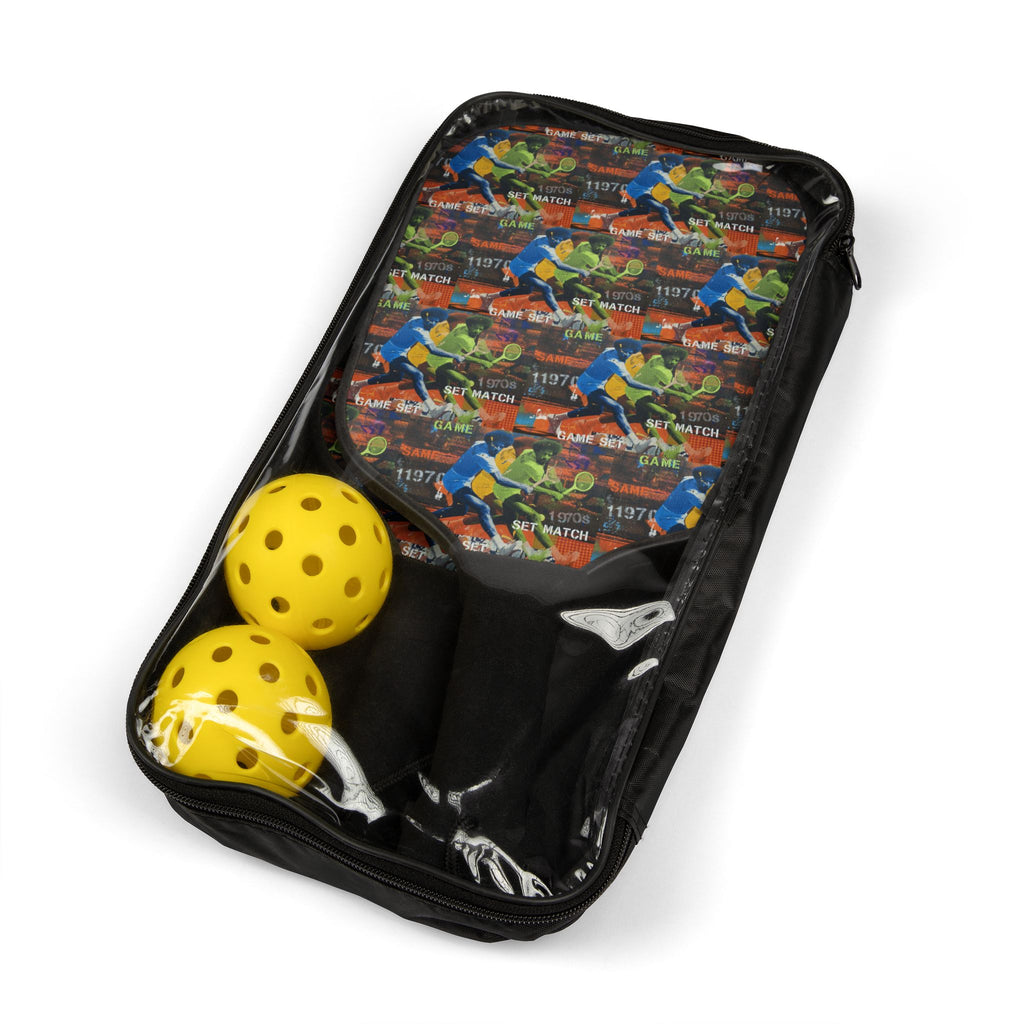 CMD&C "Game, Set, Match" Dr. J Pickleball Paddle Set — with 2 Balls