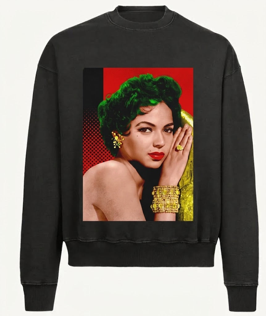 Sovereign, Unbothered — Dorothy Dandridge — Heavyweight Crewneck — Vintage Black — CMD&C