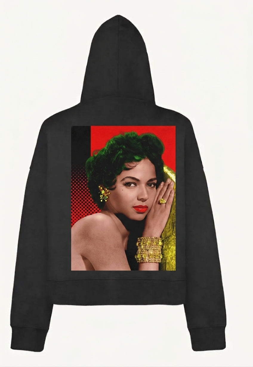 Sovereign, Unbothered, Dorothy Dandridge — Oversized Boxy Hoodie — Vintage Black — CMD&C